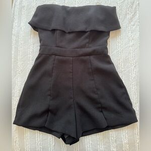 Black strapless romper | Adult size Small | gently worn like new!